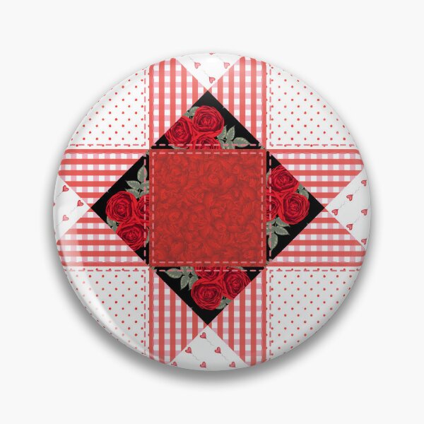 Artikelvorschau, Roter Ohio Star Quiltblock entworfen und verkauft von BHR Studio.