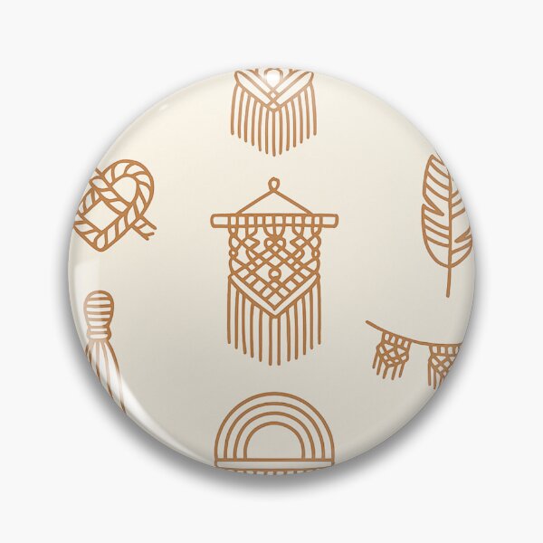 Item preview, Macramé Style Graphic Elements – Boho Rope Art Illustrations designed and sold by Wild Bloom Studio.