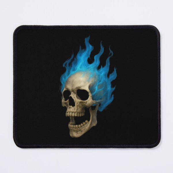 Item preview, Cool Skull, Blue Flames designed and sold by FarieArt.