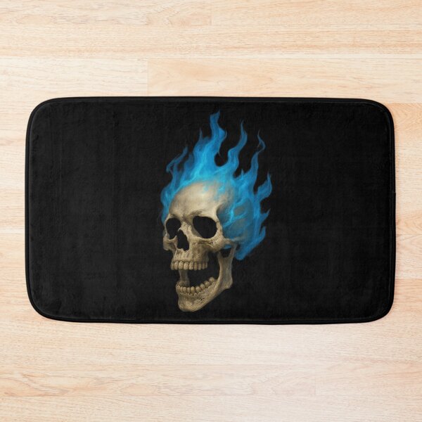 Item preview, Cool Skull, Blue Flames  designed and sold by FarieArt.
