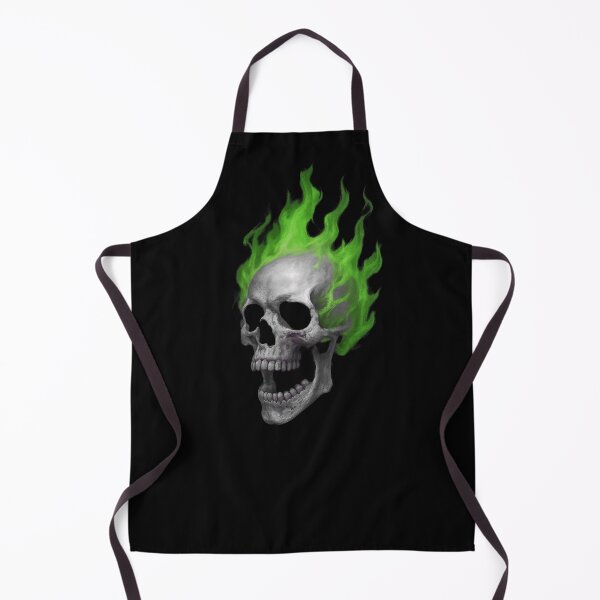 Item preview, Cool Skull , Green Flame  designed and sold by FarieArt.