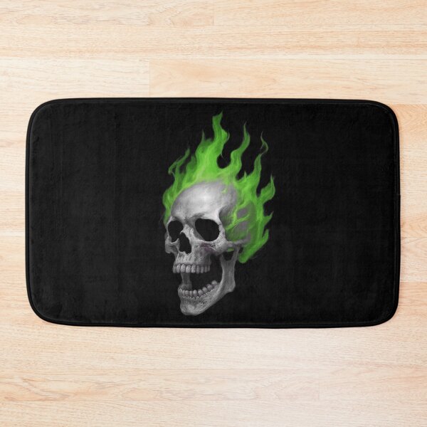 Item preview, Cool Skull , Green Flame  designed and sold by FarieArt.
