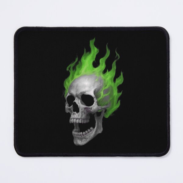 Item preview, Cool Skull , Green Flame designed and sold by FarieArt.