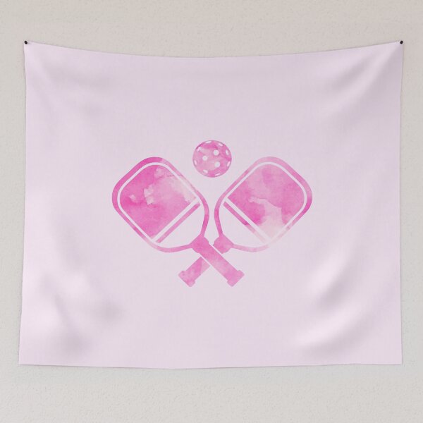 Item preview, Paddle Tennis Racket Watercolor Pink designed and sold by Wordsmith-Wear.