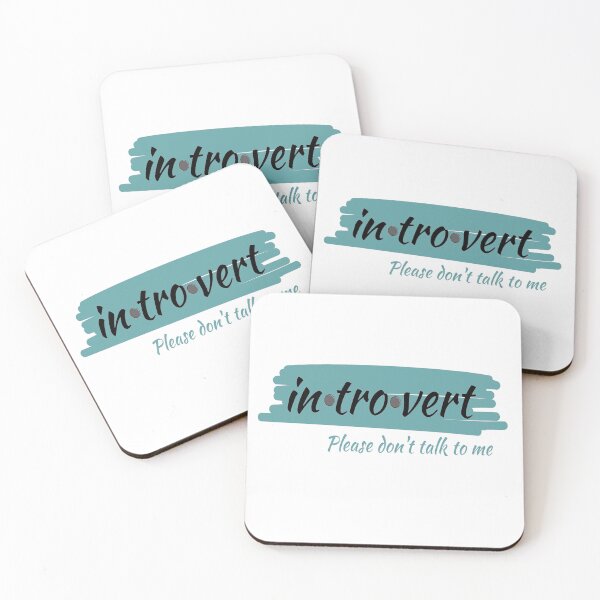 Item preview, Introvert - please don't talk to me - in green designed and sold by LiskoDesign.