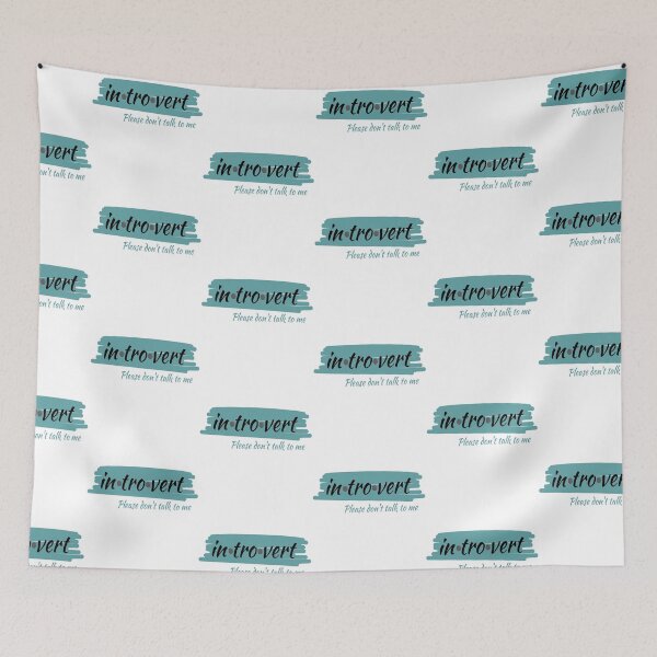 Item preview, Introvert - please don't talk to me - in green designed and sold by LiskoDesign.