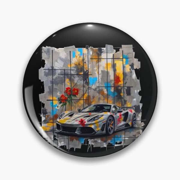 Item preview, supercar flowers abstract, colorful car designed and sold by Bukhisz.