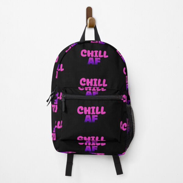 Item preview, Chill Af in Dark Pink Funny Quotes Typography designed and sold by Memes N Lore .