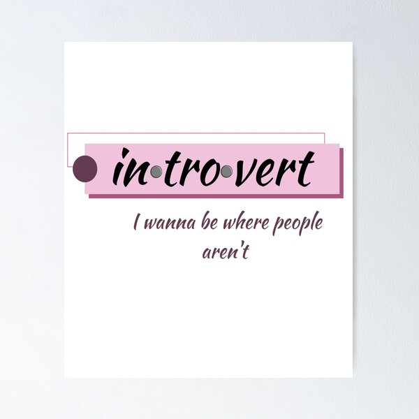 Artikel-Vorschau von Introvert- i will da sein wo keine Leute sind, designt und verkauft von LiskoDesign.
