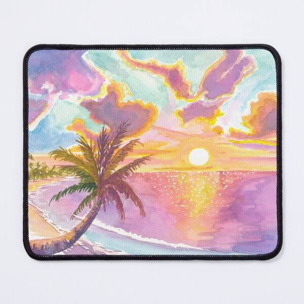 Item preview, Paradise Shores of Rangiroa Tuamotu French Polynesia with Swaying Palm Tree designed and sold by artshop77.