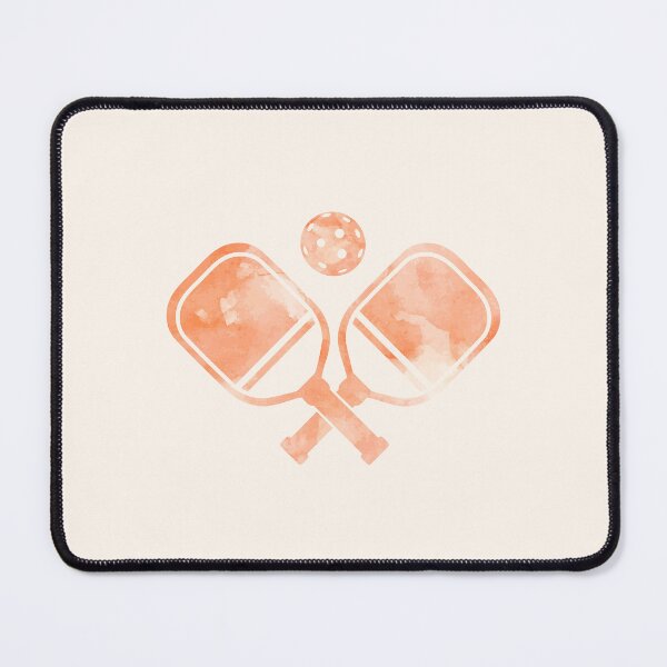 Item preview, Paddle Tennis Racket Watercolor Orange designed and sold by Wordsmith-Wear.