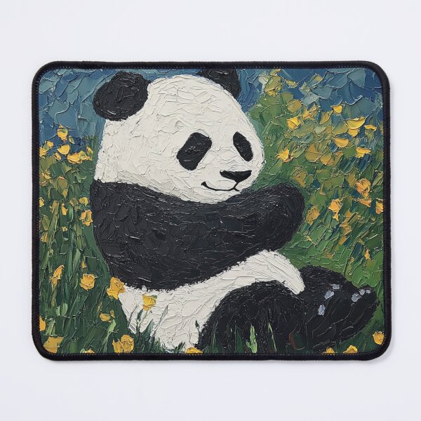 Item preview, panda | Post-impressionist painting style designed and sold by ComicsFactory.