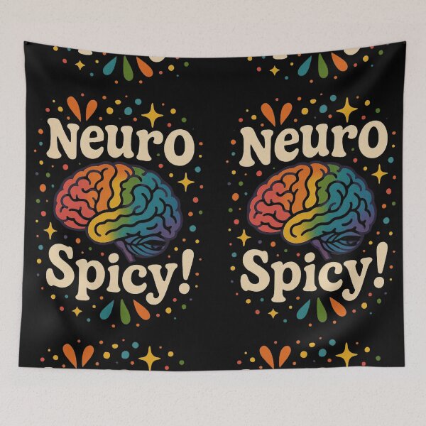 Item preview, Neurospicy Brain – Colorful Neurodivergent Pride Design designed and sold by Zakshop3.