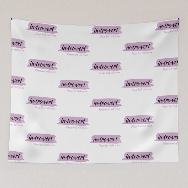 Item preview, Introvert- please don't talk to me- pink designed and sold by LiskoDesign.