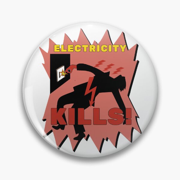 Artikelvorschau, Elektrizität tötet - Reddy Kilowatt Sicherheitswarndesign entworfen und verkauft von ArtsyExplorer.