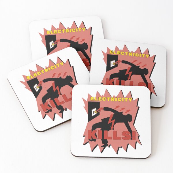 Item preview, Electricity Kills - Reddy Kilowatt Safety Warning Design designed and sold by ArtsyExplorer.