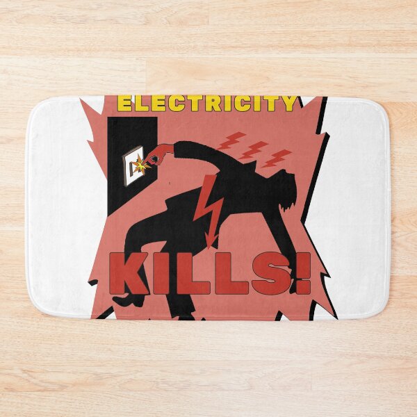 Item preview, Electricity Kills - Reddy Kilowatt Safety Warning Design designed and sold by ArtsyExplorer.
