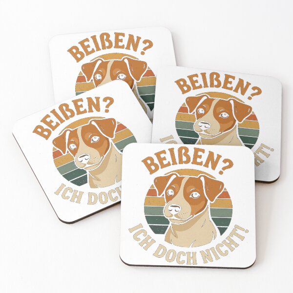 Item preview, Bites? Not me! – Funny Jack Russell design in retro vintage style for dog lovers designed and sold by Globuwear.