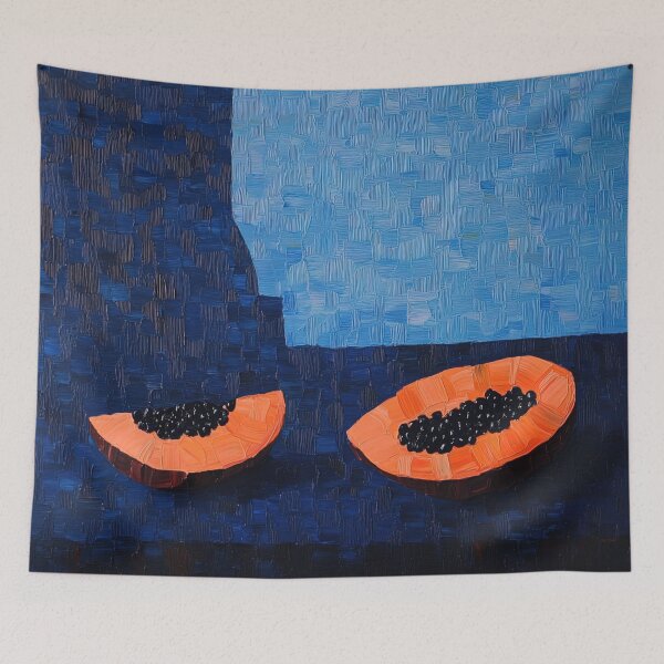 Item preview, Papaya fruit | Post-impressionist painting style designed and sold by ComicsFactory.