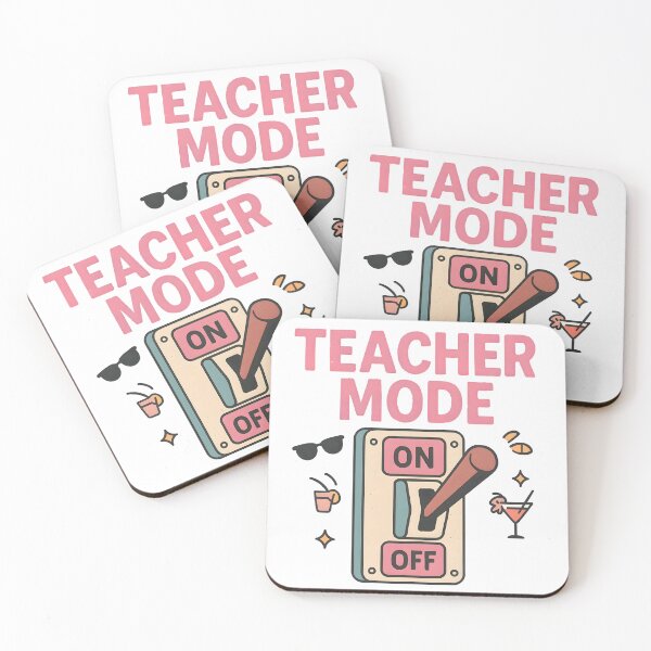 Item preview, Teacher Mode: Off | Fun Retro Switch Digital Art for Teachers 2025 designed and sold by AnnDesignStudio.