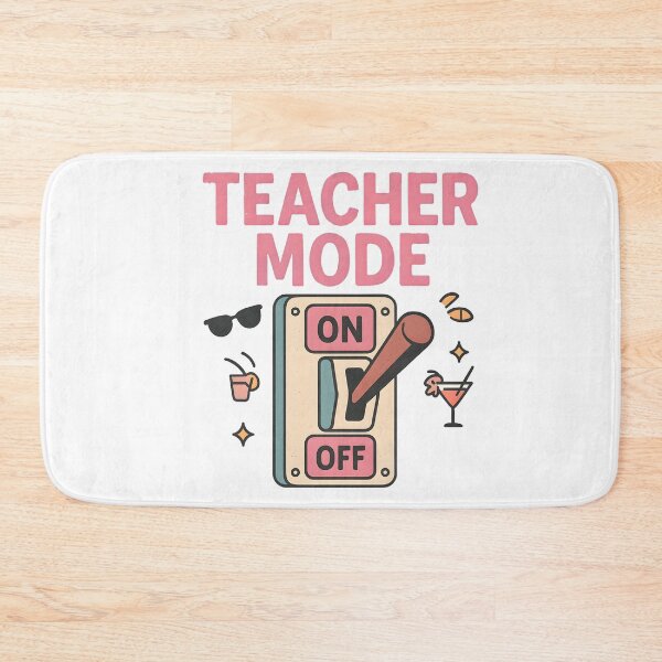 Item preview, Teacher Mode: Off | Fun Retro Switch Digital Art for Teachers 2025 designed and sold by AnnDesignStudio.