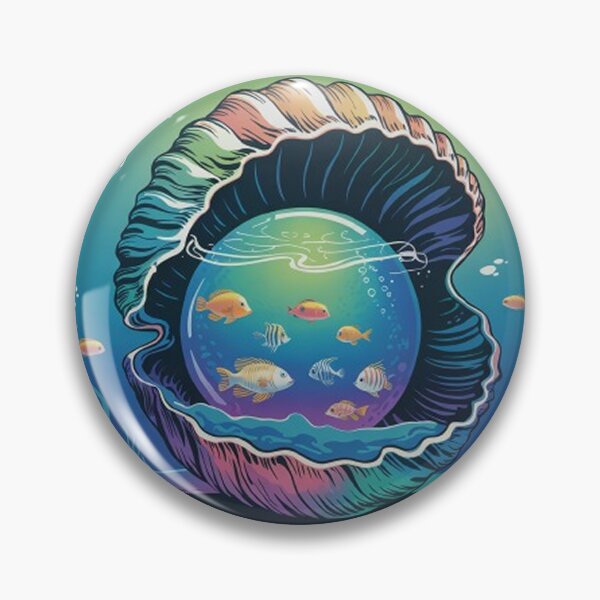 Item preview, Seascape in a seashell, hypnotic style designed and sold by Lilashakti ⭐️ ⭐️ ⭐️ ⭐️ ⭐️.
