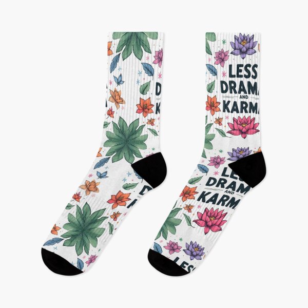 Item preview, karma, drama, flowers designed and sold by TrueArtVibes.
