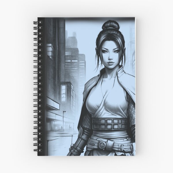 Item preview, Female Samurai Warrior - Cyberpunk Urban Kunoichi Art designed and sold by PathPeek.
