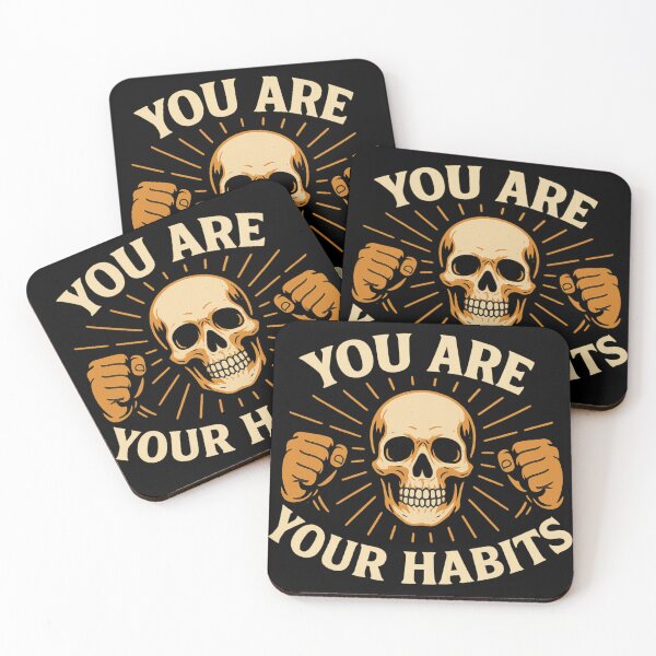 Item preview, You Are Your Habits - Skull Motivation Design designed and sold by ac3iongDcreator.