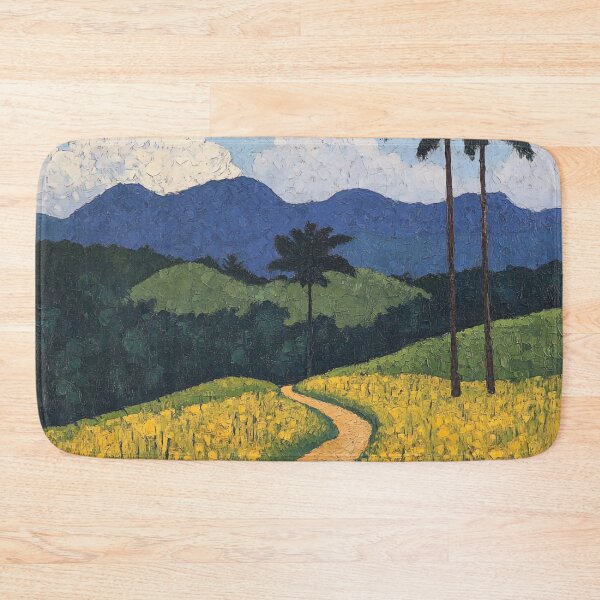 Item preview, Papua New Guinea landscape | Post-impressionist painting style designed and sold by ComicsFactory.