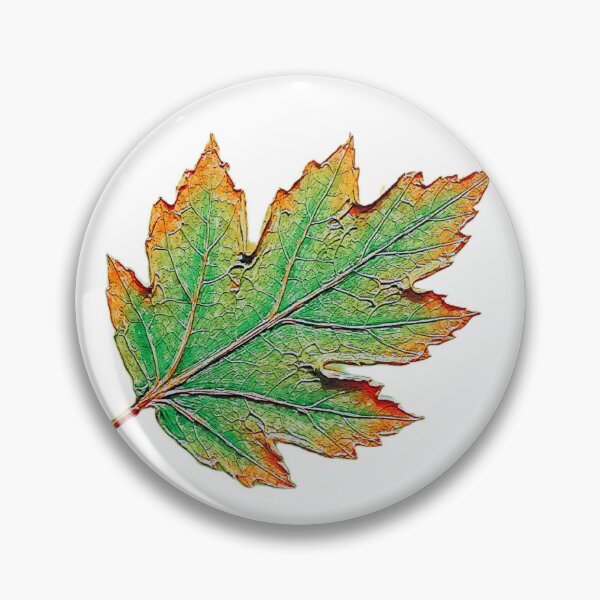 Item preview, Green and orange detailed leaf designed and sold by 1983Paint.