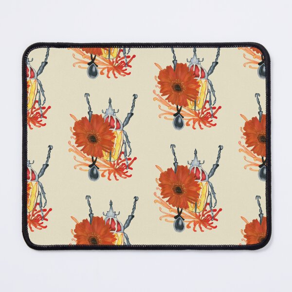 Item preview, Red and yellow bug with flowers designed and sold by KnowingWonder.