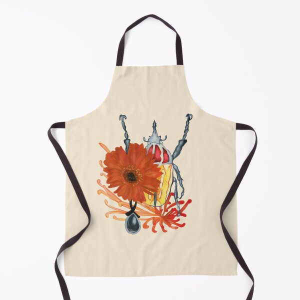 Item preview, Red and yellow bug with flowers designed and sold by KnowingWonder.