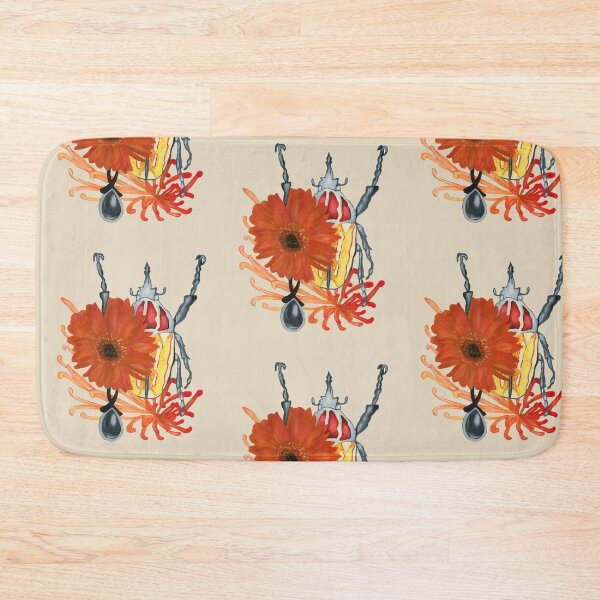 Item preview, Red and yellow bug with flowers designed and sold by KnowingWonder.