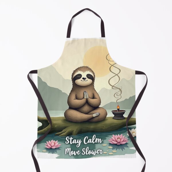 Item preview, Stay Calm Move Slower Sloth Meditation designed and sold by PacImpressions.