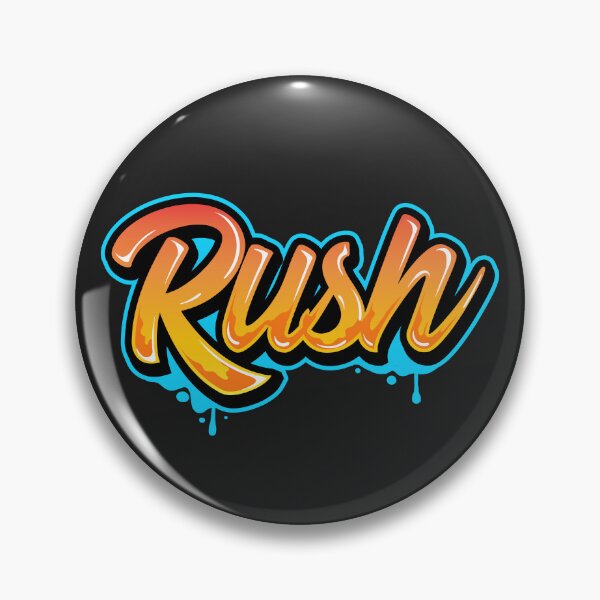 Item preview,  Rush – Fast-Paced Typography Sticker for Hustlers designed and sold by PigpanStickerrr.