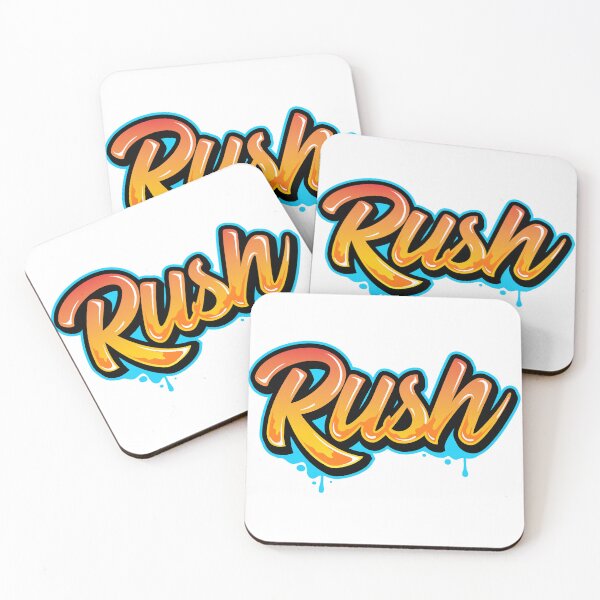Item preview,  Rush – Fast-Paced Typography Sticker for Hustlers designed and sold by PigpanStickerrr.