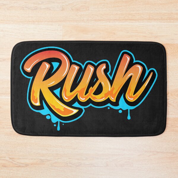 Item preview,  Rush – Fast-Paced Typography Sticker for Hustlers designed and sold by PigpanStickerrr.