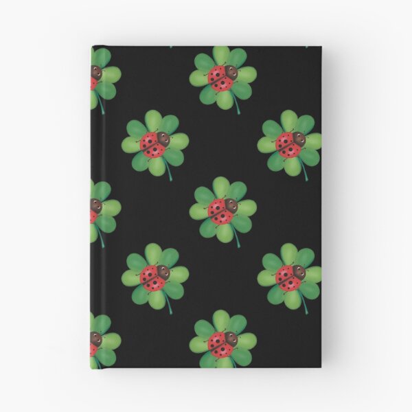 Item preview, Cute ladybug resting on a four-leaf clover designed and sold by GoldenAcornArt.