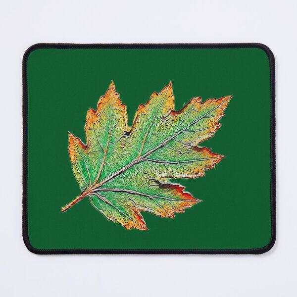 Item preview, Green and orange detailed leaf watercolor  designed and sold by 1983Paint.