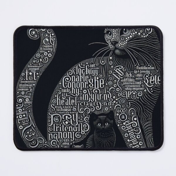 Item preview, Inspirational Cat Typography – Word Art Feline designed and sold by EMSAEXPRESSIONS.
