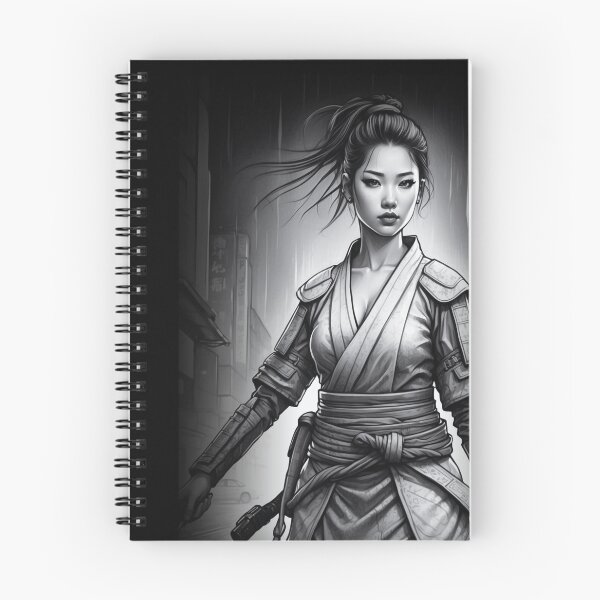 Item preview, Japanese Warrior Girl - Urban Female Samurai Art designed and sold by PathPeek.
