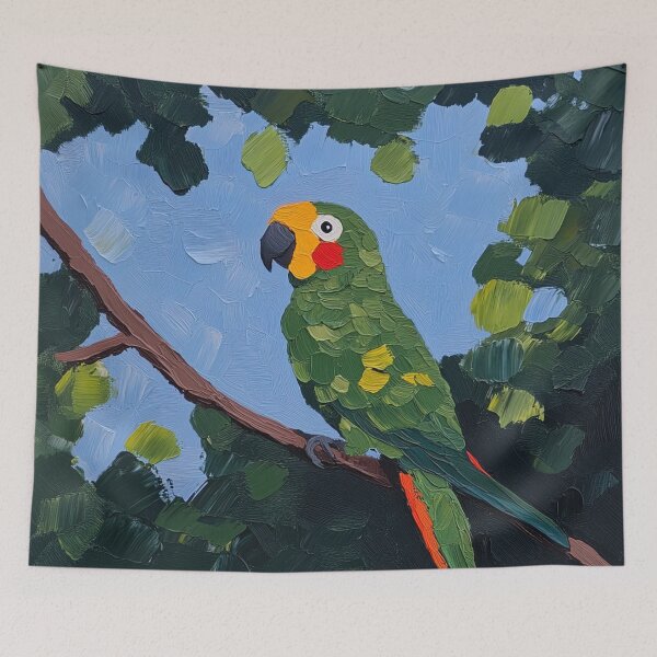 Item preview, parrot | Post-impressionist painting style designed and sold by ComicsFactory.
