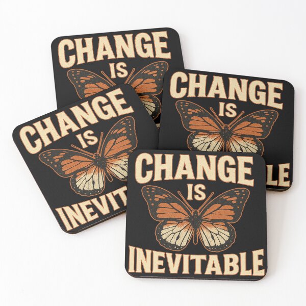 Item preview, Change is Inevitable - Butterfly Metamorphosis Quote designed and sold by ac3iongDcreator.