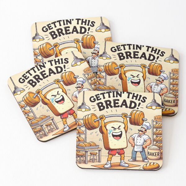 Item preview, Gettin’ This Bread – Funny Fitness Bread Design designed and sold by PixelForge.com.de.