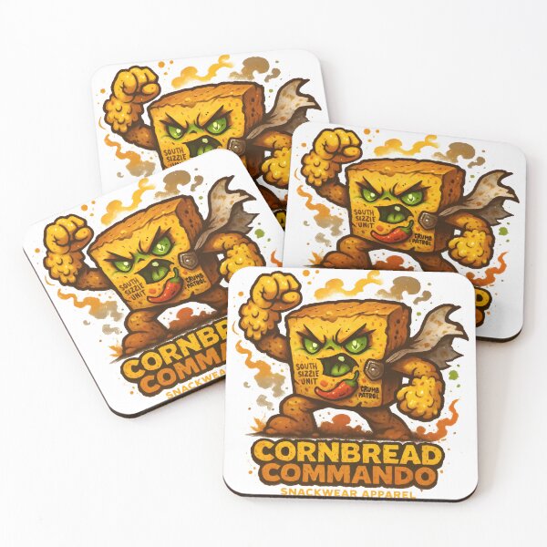 Item preview, Cornbread Commando – Southern Slammer Tee designed and sold by Snackwear Apparel.