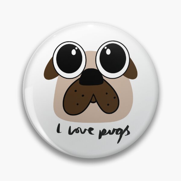 Item preview, I Love Pugs Pug Fan Pug Lover designed and sold by MadeInManny.
