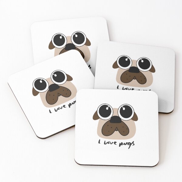 Item preview, I Love Pugs Pug Fan Pug Lover designed and sold by MadeInManny.