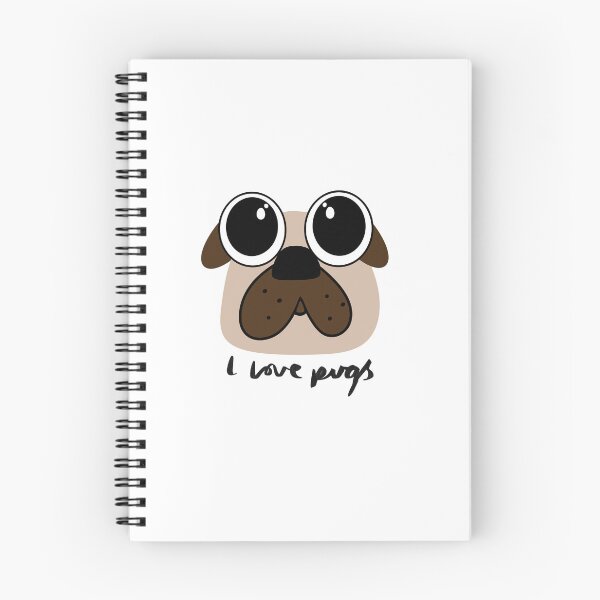 Item preview, I Love Pugs Pug Fan Pug Lover designed and sold by MadeInManny.