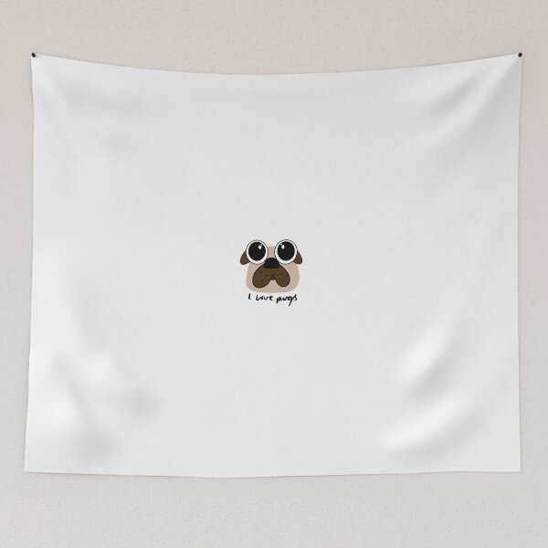 Item preview, I Love Pugs Pug Fan Pug Lover designed and sold by MadeInManny.